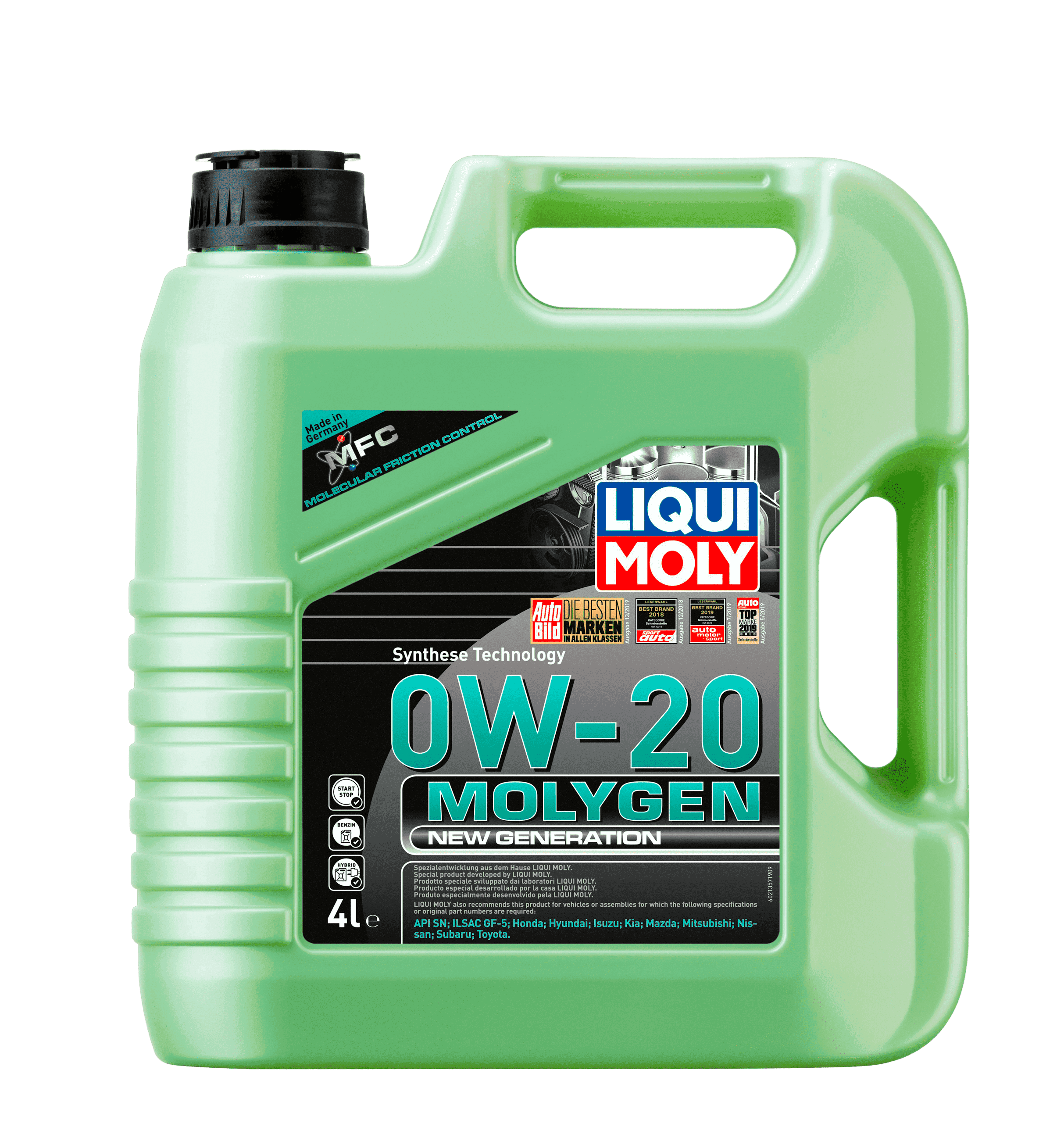 Моторное масло Liqui Moly Molygen New Generation 0W-20, 4л